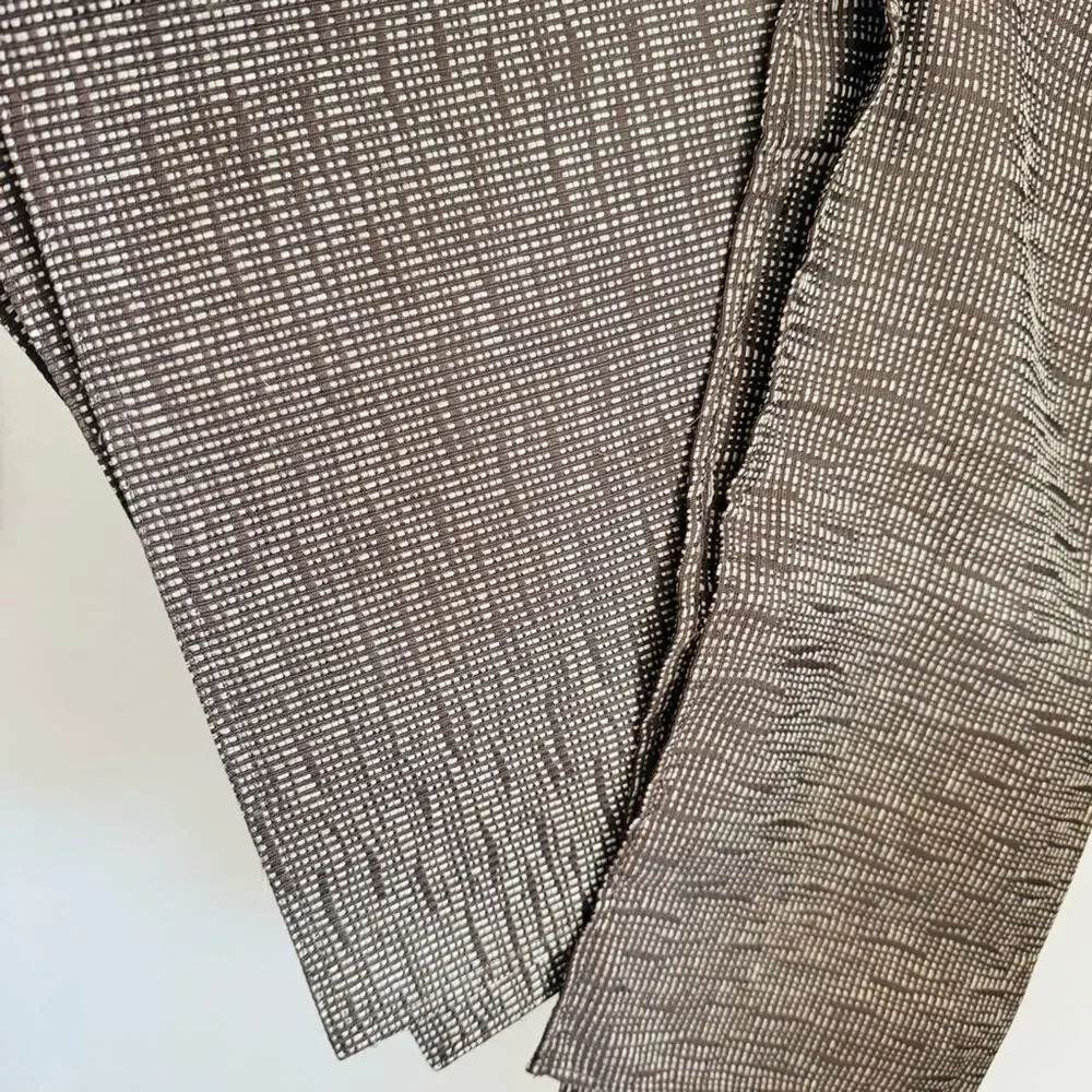 NEW VINTAGE CALVIN Chocolate Brown Tan Cream Stripe Print Placemat Napkin Set